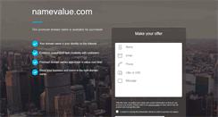 Desktop Screenshot of namevalue.com